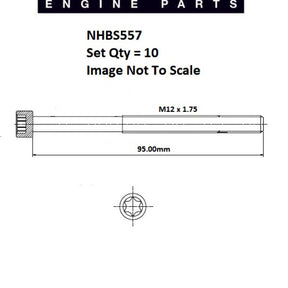 Head Bolt Set FORD 2.0L SOHC NHBS557 - FAI