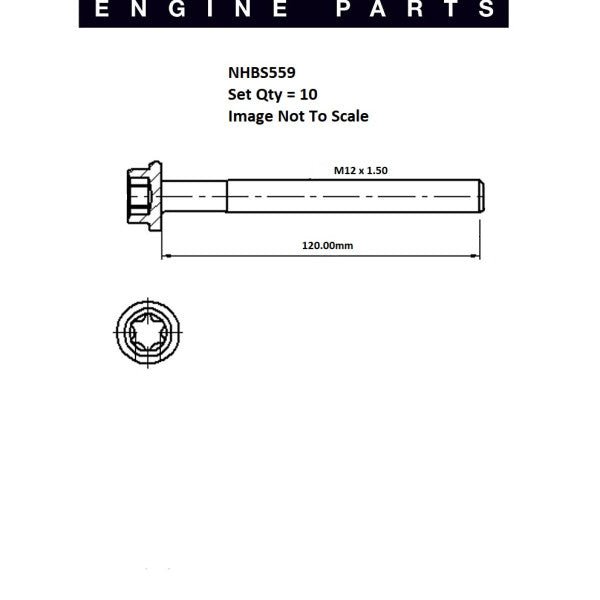 Head Bolt Set CITROEN PEUGEOT XU10J2 NHBS559 - FAI