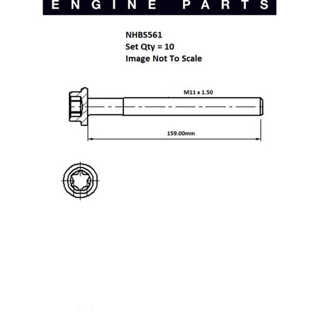 Head Bolt Set CITROEN PEUGEOT XU7JP4 NHBS561 - FAI