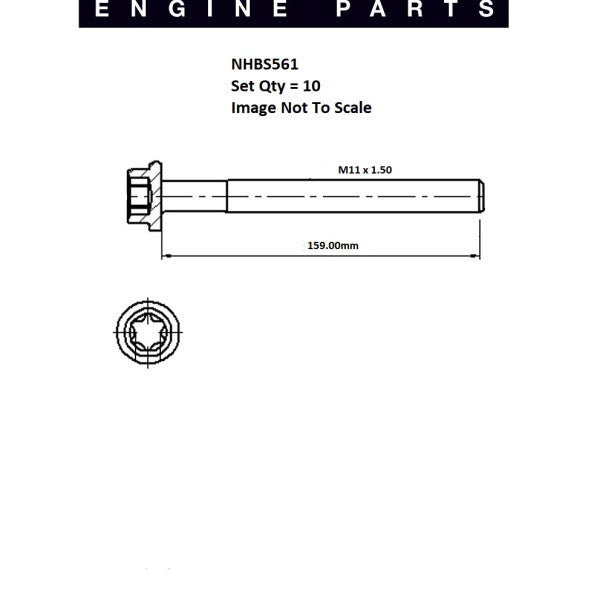 Head Bolt Set CITROEN PEUGEOT XU7JP4 NHBS561 - FAI