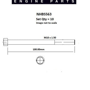 Head Bolt Set RENAULT C3J NHBS563 - NASON