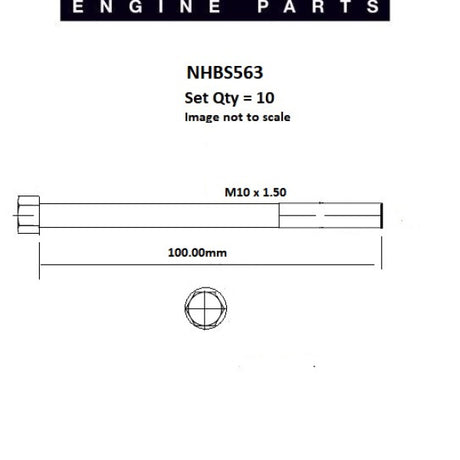 Head Bolt Set RENAULT C3J NHBS563 - Nason