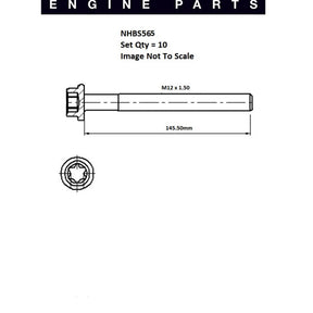 Head Bolt Set CITROEN PEUGEOT XUD11 NHBS565 - FAI