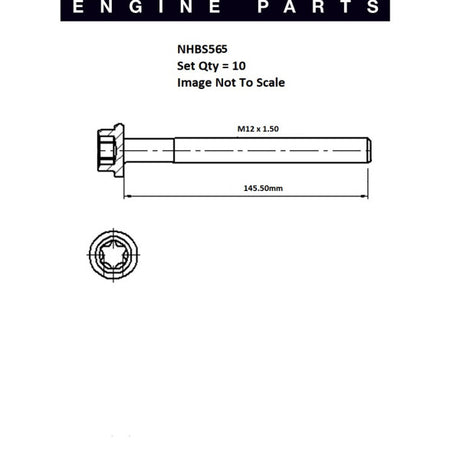 Head Bolt Set CITROEN PEUGEOT XUD11 NHBS565 - FAI