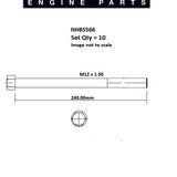 Head Bolt Set RENAULY J7R J7T NHBS566 - Nason