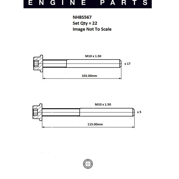Head Bolt Set MERCEDES BENZ OM605 NHBS567 - NASON