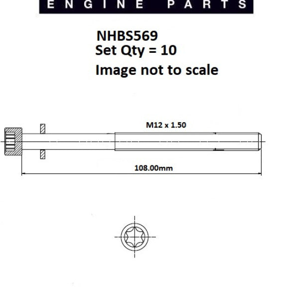 Head Bolt Set RENAULT F7R NHBS569 - NASON