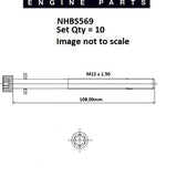 Head Bolt Set RENAULT F7R NHBS569 - Nason