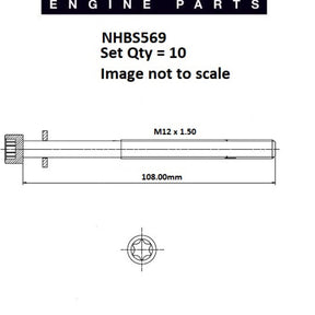 Head Bolt Set RENAULT F7R NHBS569 - NASON