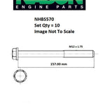 Head Bolt Set VOLVO B4204S B4184 NHBS570 - Nason