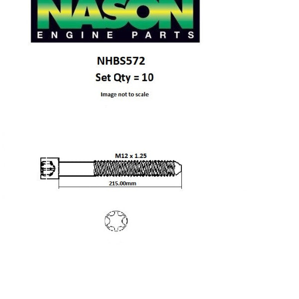 Head Bolt Set HOLDEN Z19DT NHBS572 - FAI