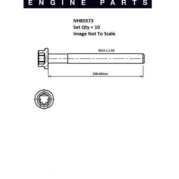 Head Bolt Set VOLVO B20F B18 D16 NHBS573 - FAI