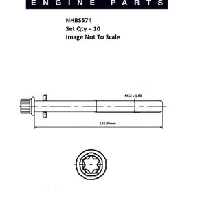 Head Bolt Set CITROEN PEUGEOT DW8 NHBS574 - FAI