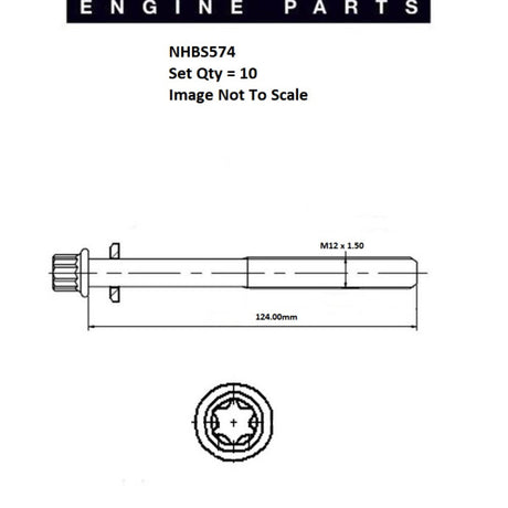 Head Bolt Set CITROEN PEUGEOT DW8 NHBS574 - FAI