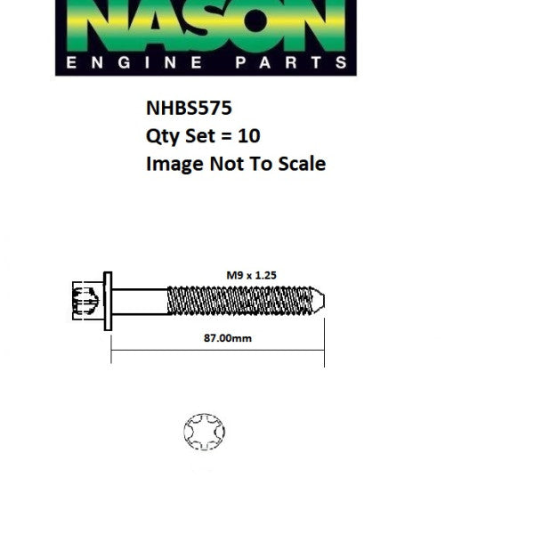 Head Bolt Set FIAT 188A NHBS575 - FAI