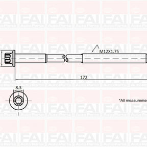 Head Bolt Set VOLKSWAGEN AMF ATL NHBS577 - FAI
