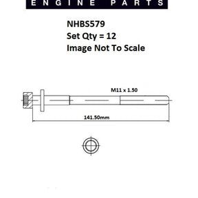 Head Bolt Set VOLKSWAGEN ABY AAN NHBS579 - NASON