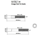 Head Bolt Set TOYOTA 1CDFTV NHBS583 - FAI