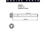 Head Bolt Set FORD KA 1.3 NHBS587 - FAI