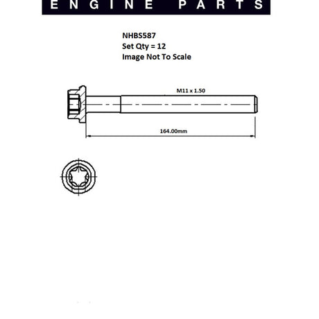 Head Bolt Set FORD KA 1.3 NHBS587 - FAI