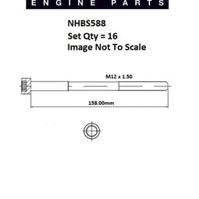 Head Bolt Set VOLKSWAGEN ASB BKN BMK BAU BAG NHBS588 - FAI