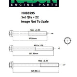 Head Bolt Set CITROEN/PEUGEOT XD2 XD3 NHBS595 - PAYEN