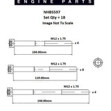 Head Bolt Set MERCEDES BENZ OM616 NHBS597 - PAYEN