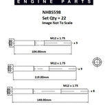 Head Bolt Set MERCEDES BENZ OM617.912 NHBS598 - PAYEN