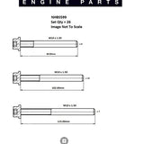 Head Bolt Set MERCEDES BENZ OM603 NHBS599 - PAYEN