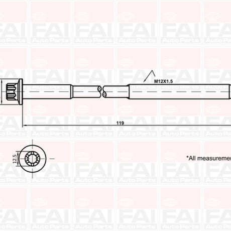 Head Bolt Set RENAULT F9Q NHBS604 - PAYEN