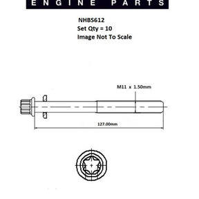 Head Bolt Set PEUGEOT NHBS612 - PAYEN