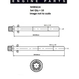 Head Bolt Set HONDA F20A4 F20A6 F22A3 H22/23 NHBS616 - Nason