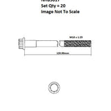 Head Bolt Set TOYOTA 2UZ-FE NHBS617 - VICTOR REINZ