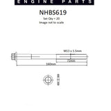 Head Bolt Set TOYOTA 1VD-FTV DIESEL NHBS619 - Nason