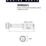 Head Bolt Set CHEVROLET 6.2L 6.5L DIESEL V8 NHBS621 - Nason