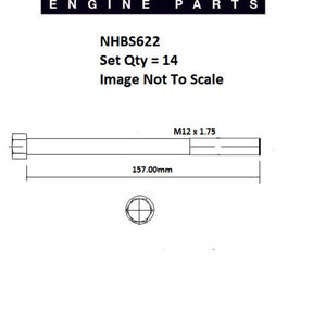 Head Bolt Set BMW 528i 728i 530i 730i NHBS622 - NASON