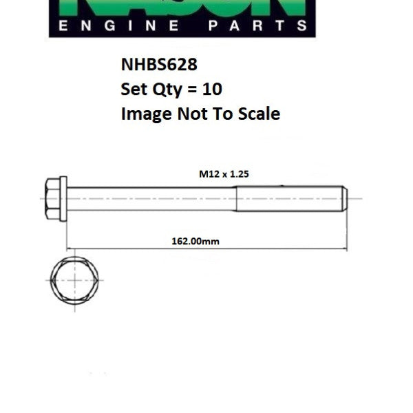 Head Bolt Set TOYOTA 22R HEAD BOLT SET NHBS628 - ENGINE PRO