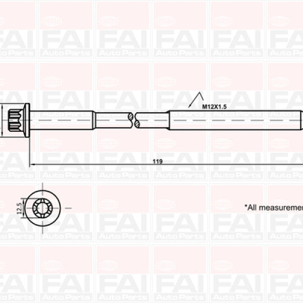 Head Bolt Set RENAULT VOLVO NHBS629 - FAI