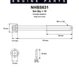 Head Bolt Set MITSUBISHI 4D68 4D68T NHBS631 - NASON