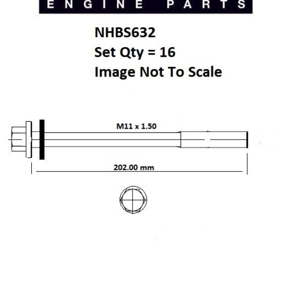 Head Bolt Set CHRYSLER 3.5L EGG V6 NHBS632 - FEL-PRO