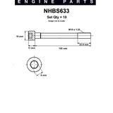 Head Bolt Set MITSUBISHI 4G15 4G32 4G37 NHBS633 - Nason