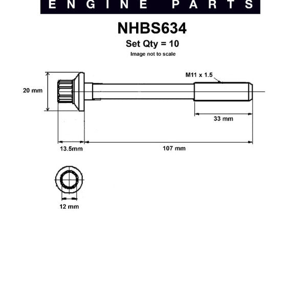 Head Bolt Set MAZDA B3 B6 BP NHBS634 - NASON
