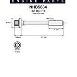 Head Bolt Set MAZDA B3 B6 BP NHBS634 - Nason