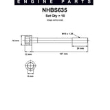 Head Bolt Set HYUNDAI G4EK GHEA NHBS635 - Nason