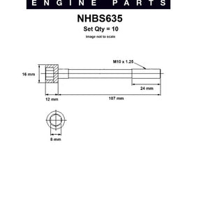 Head Bolt Set HYUNDAI G4EK GHEA NHBS635 - NASON