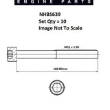 Head Bolt Set MAZDA RF 16V SOHC NHBS639 - FAI