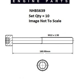 Head Bolt Set MAZDA RF 16V SOHC NHBS639 - FAI