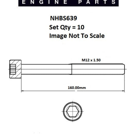 Head Bolt Set MAZDA RF 16V SOHC NHBS639 - FAI