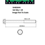Head Bolt Set JEEP ENJ ENR 2.5 2.8 DOHC 16V NHBS644 - FAI