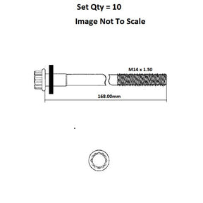 Head Bolt Set HYUNDAI D4HA D4HB D4HH NHBS645 - FAI